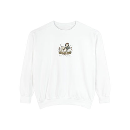 Off To Visit Grandpa - Comfort Colors 1566 Crewneck Sweatshirt