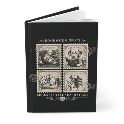 Bookworm Spots - Hardcover Journal - Black