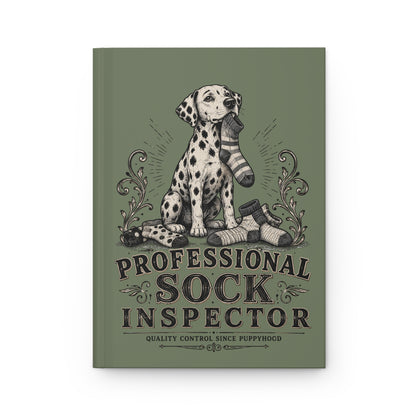 Professional Sock Inspector - Hardcover Journal - Moos