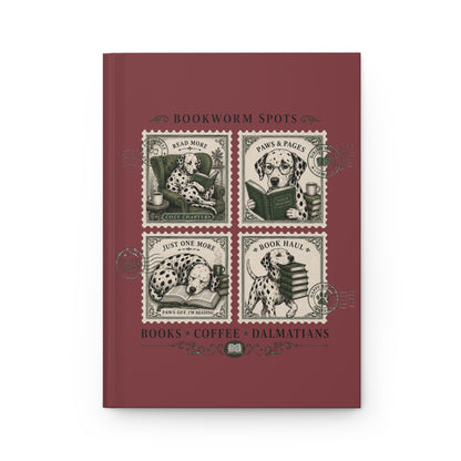 Bookworm Spots - Hardcover Journal - Chili