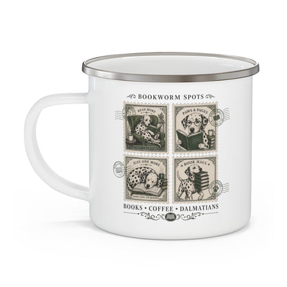 Bookworm Spots - Enamel Mug 12oz