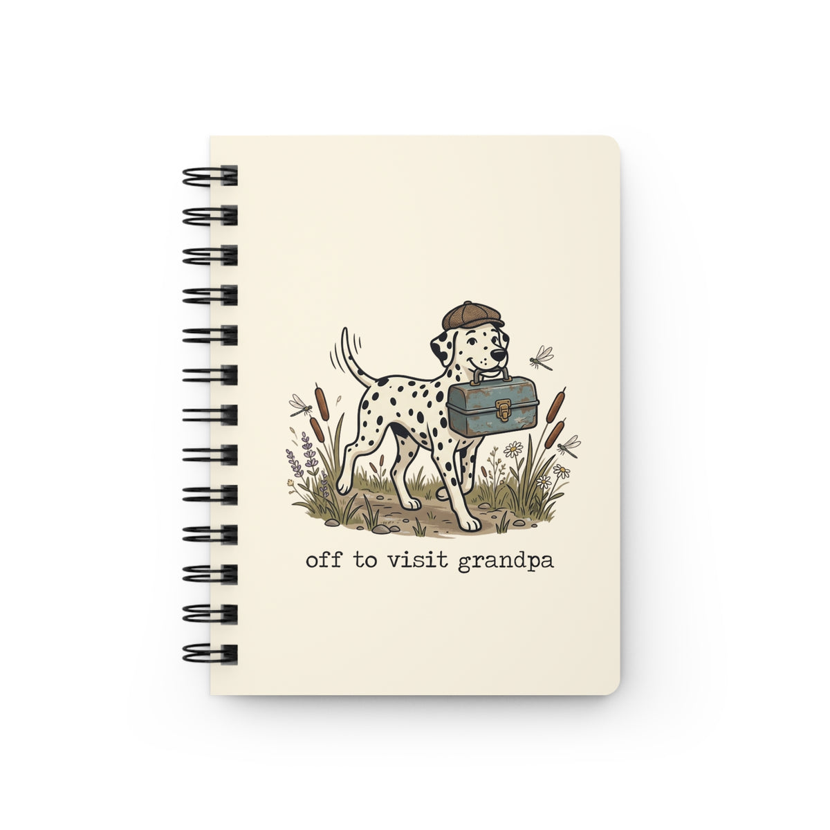 Off To Visit Grandpa - Spiral Journal - Ivory
