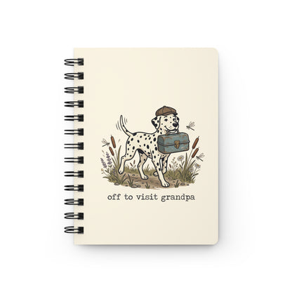 Off To Visit Grandpa - Spiral Journal - Ivory