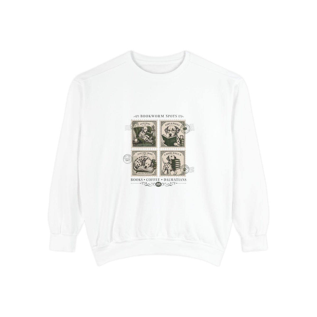 Bookworm Spots - Comfort Colors 1566 Crewneck Sweatshirt
