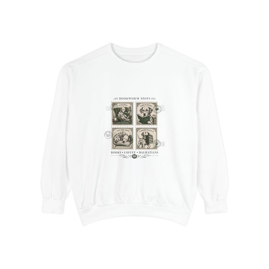 Bookworm Spots - Comfort Colors 1566 Crewneck Sweatshirt