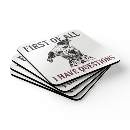 First of All I Have Questions - Corkwood Coaster Set