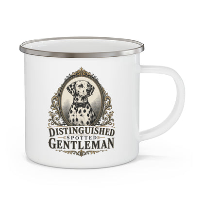 Distinguished Spotted Gentleman - Enamel Mug 12oz