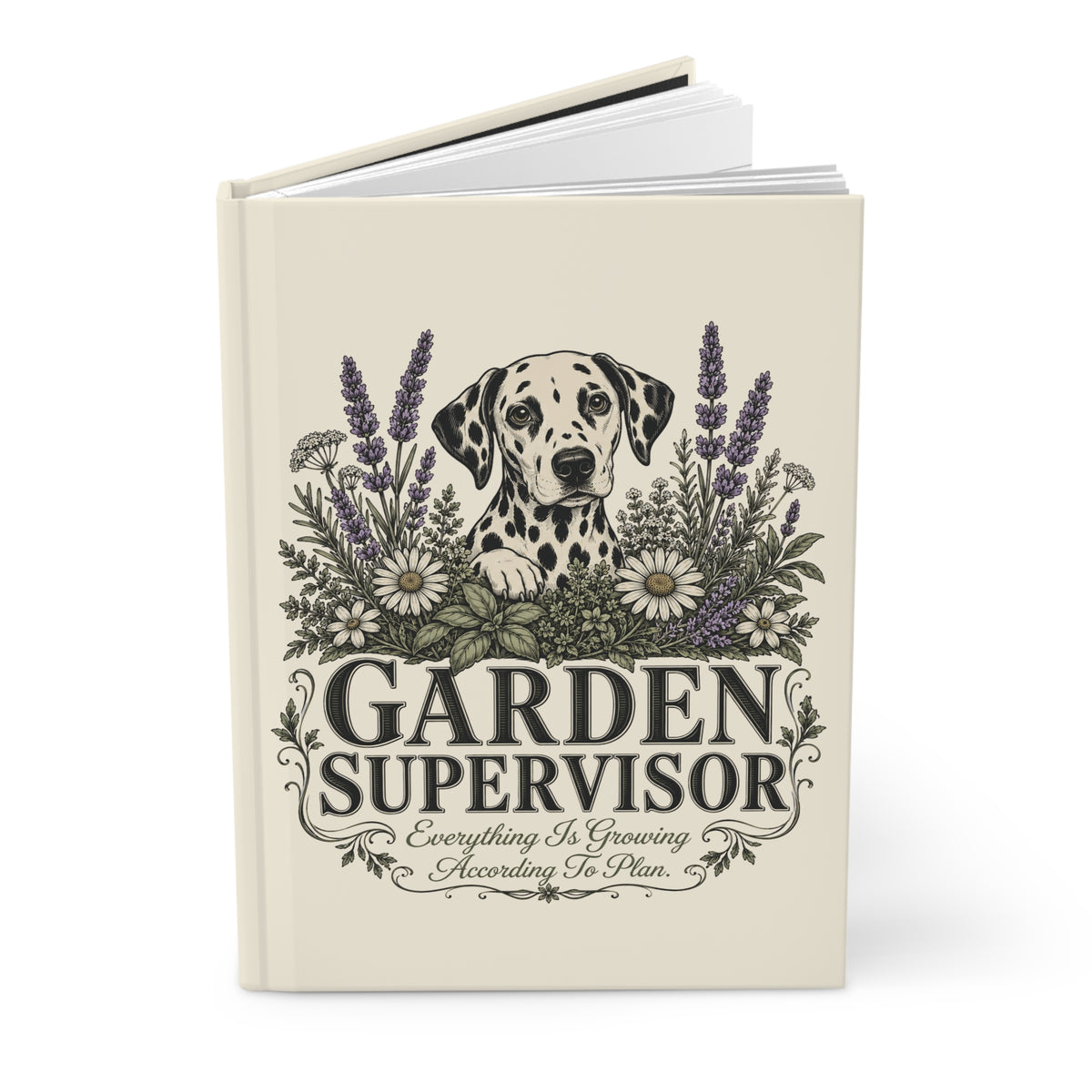 Garden Supervisor - Hardcover Journal - Ivory