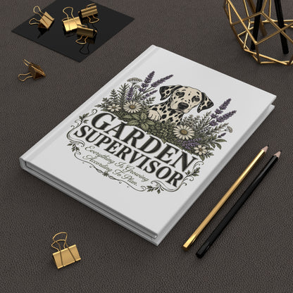 Garden Supervisor - Hardcover Journal - White