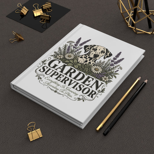 Garden Supervisor - Hardcover Journal - White
