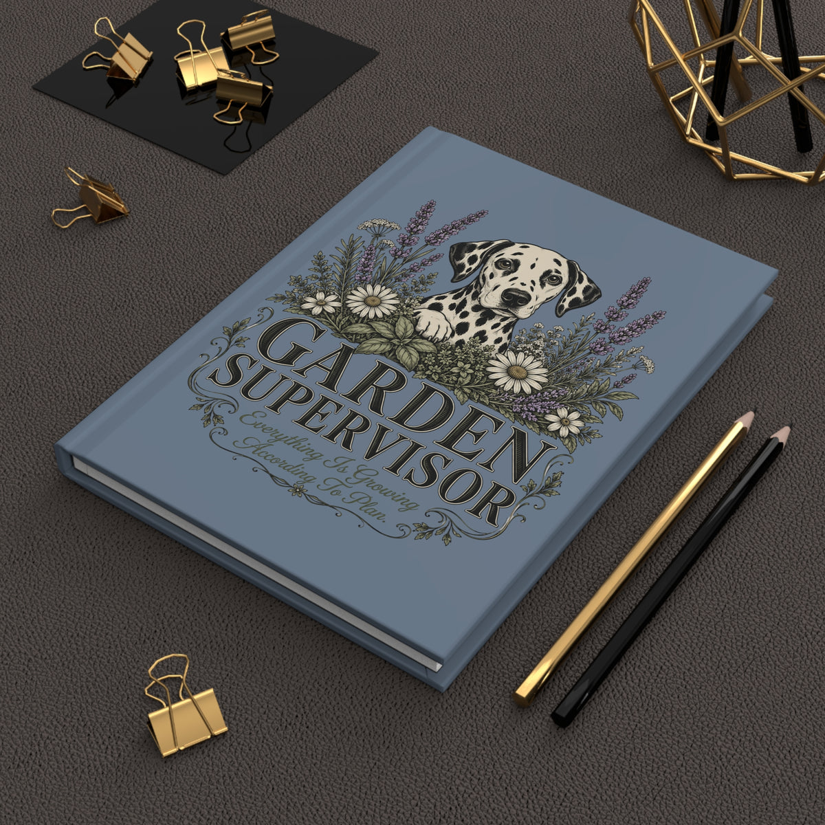 Garden Supervisor - Hardcover Journal -Blue Jean