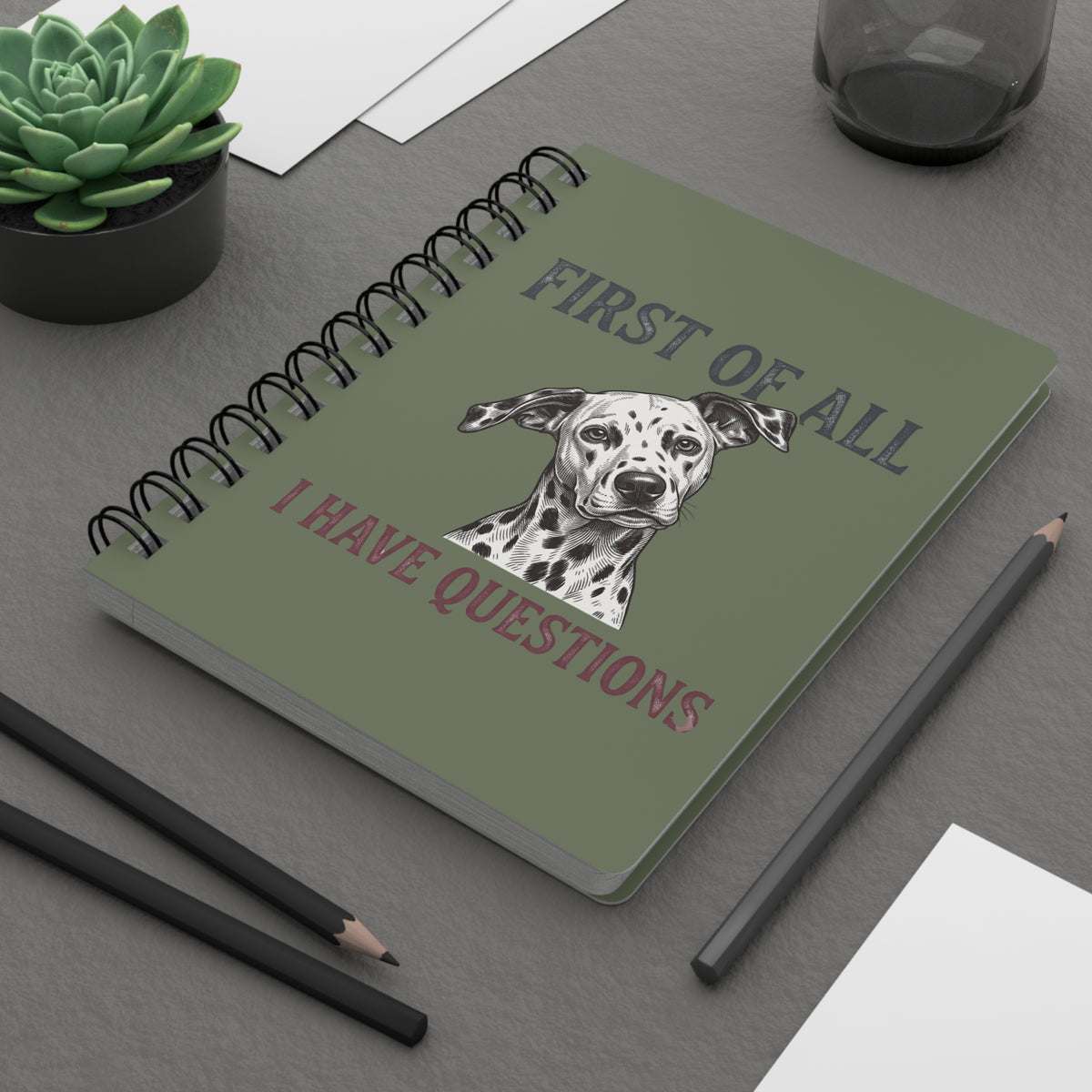 First Of All I Have Questions - Spiral Journal - Moos