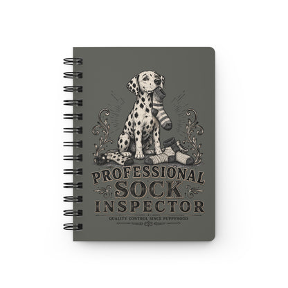 Professional Sock Inspector - Spiral Journal - Pepper
