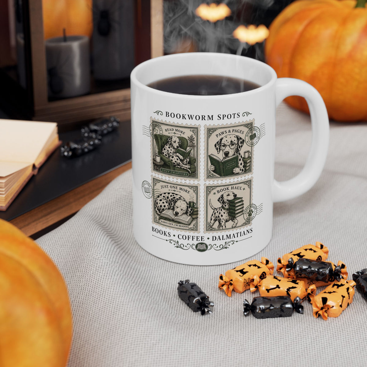 Bookworm Spots -  Ceramic Mug 11oz