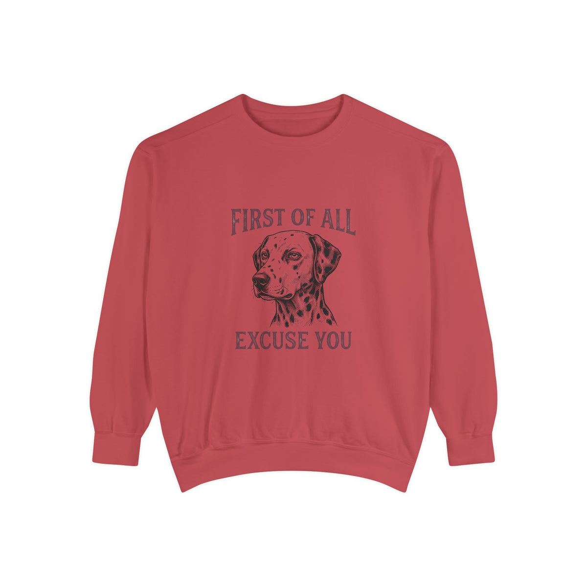 First of All Excuse You - Comfort Colors 1566 Crewneck Sweatshirt