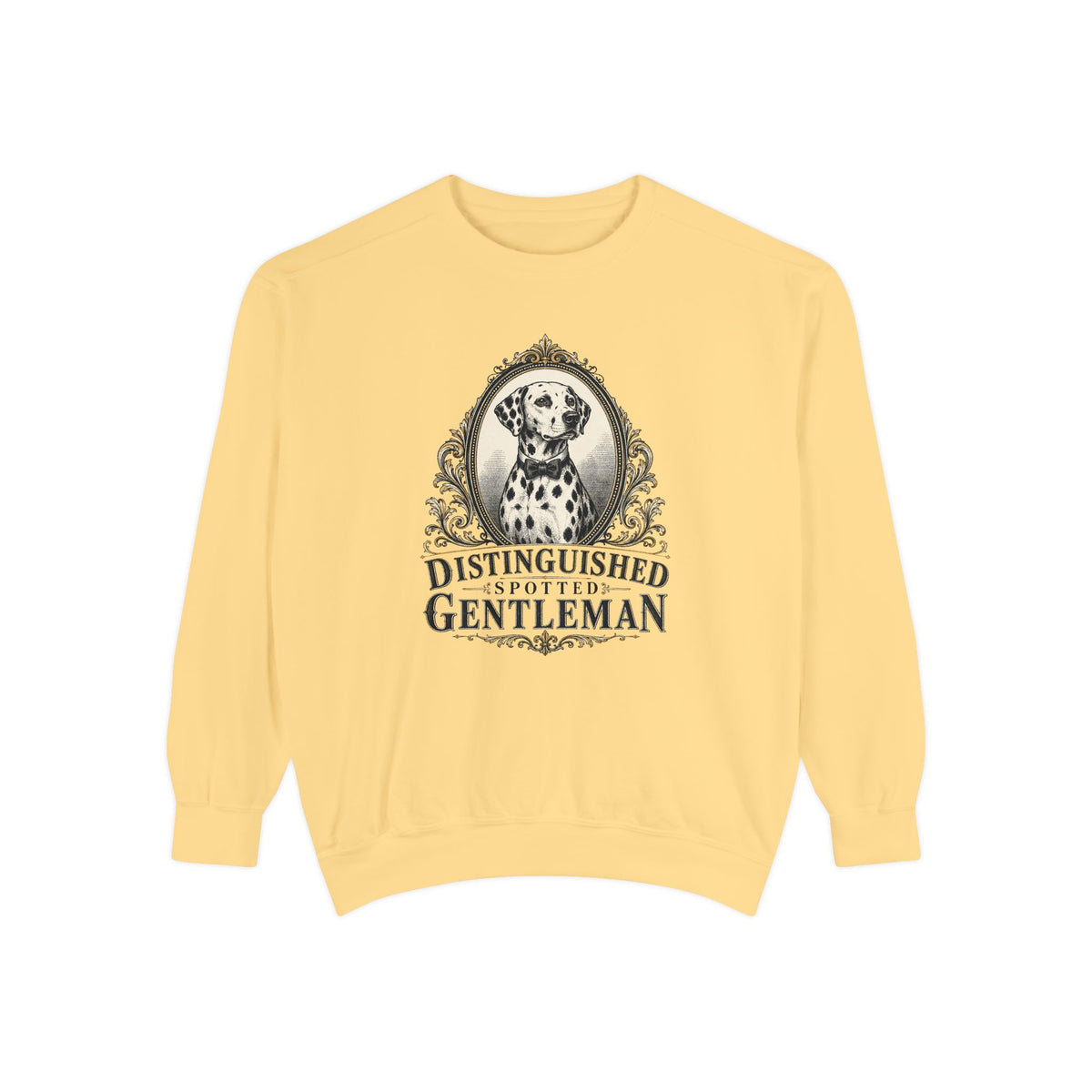 Distinguished Spotted Gentleman - Comfort Colors 1566 Crewneck Sweatshirt