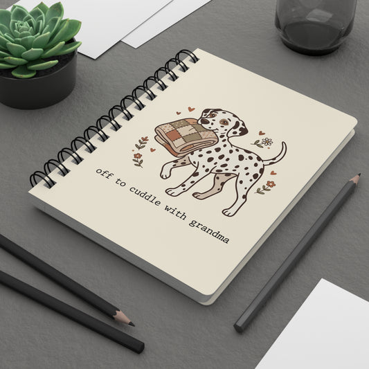 Off To Cuddle Grandma - Spiral Journal - Ivory
