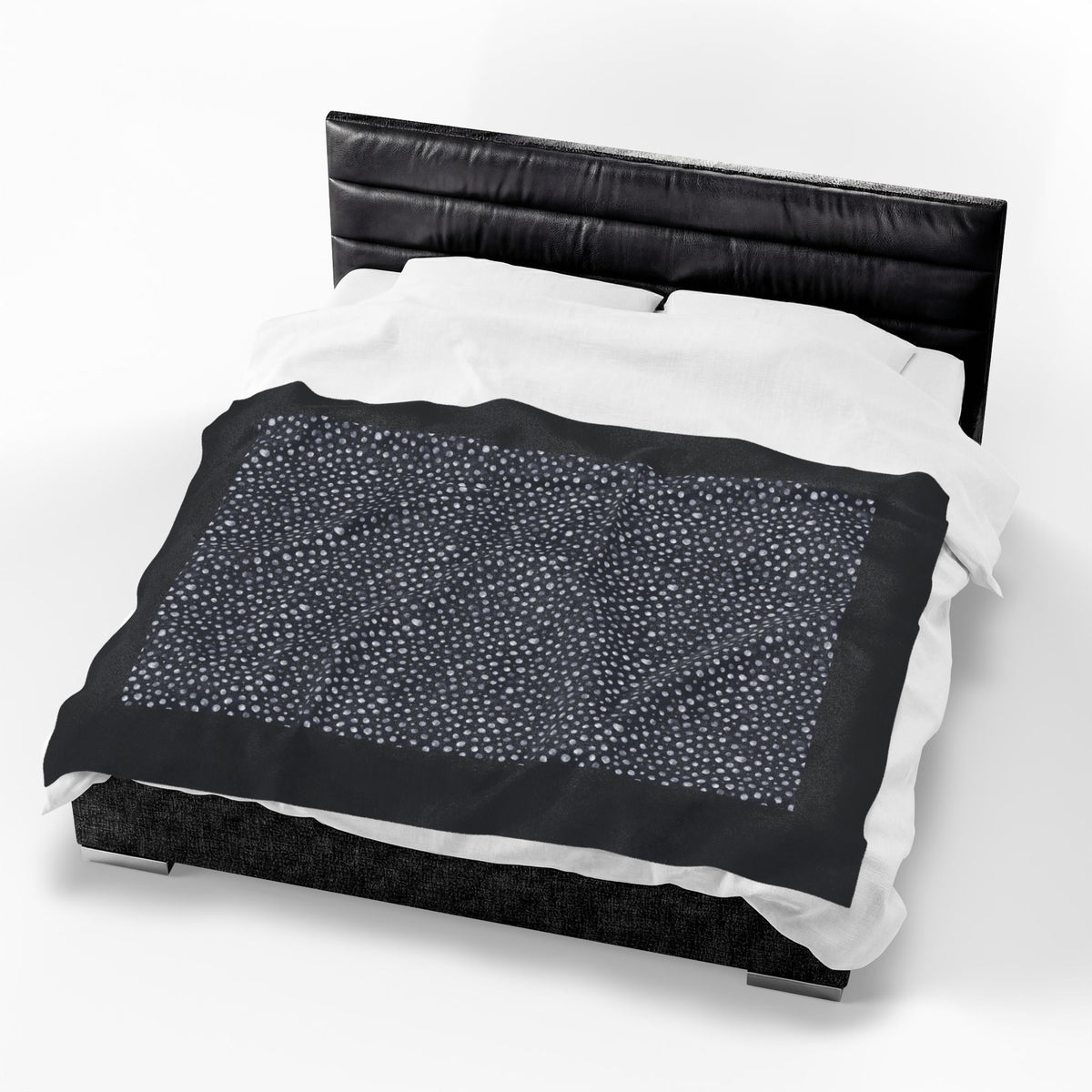 Dalmatian White Spots Velveteen Plush Blanket