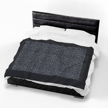 Dalmatian White Spots Velveteen Plush Blanket