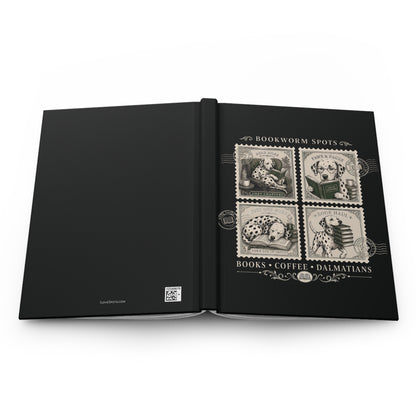 Bookworm Spots - Hardcover Journal - Black