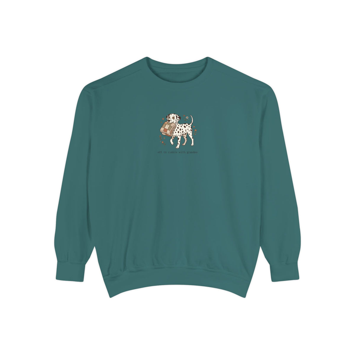 Off To Cuddle With Grandma - Comfort Colors 1566 Crewneck Sweatshirt