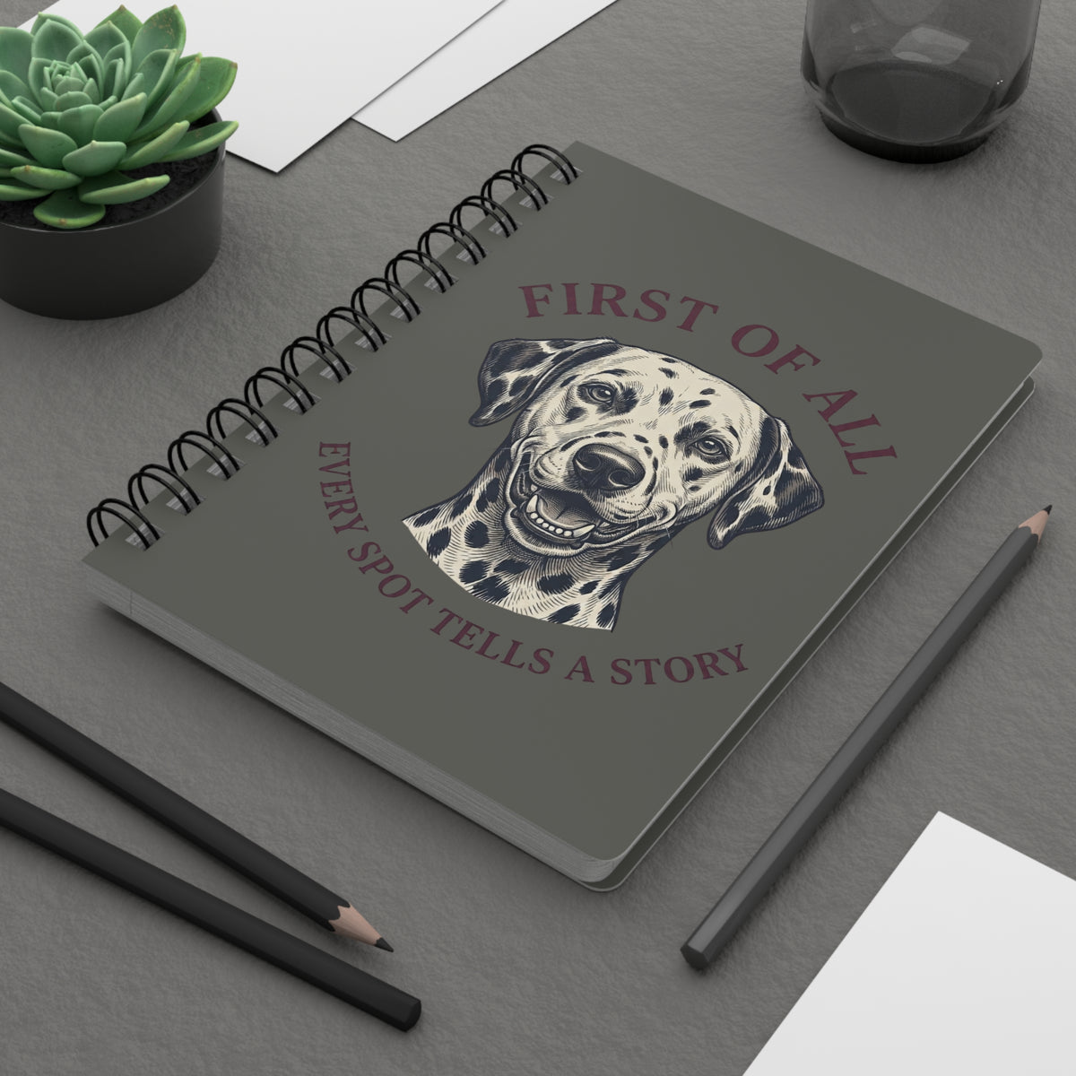 First Of All Every Spot Tells A Story - Spiral Journal - Pepper
