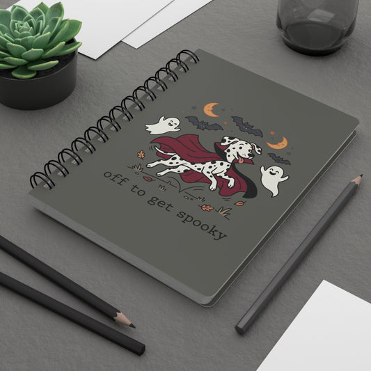Off To Get Spooky - Spiral Journal - Pepper