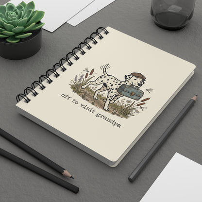 Off To Visit Grandpa - Spiral Journal - Ivory