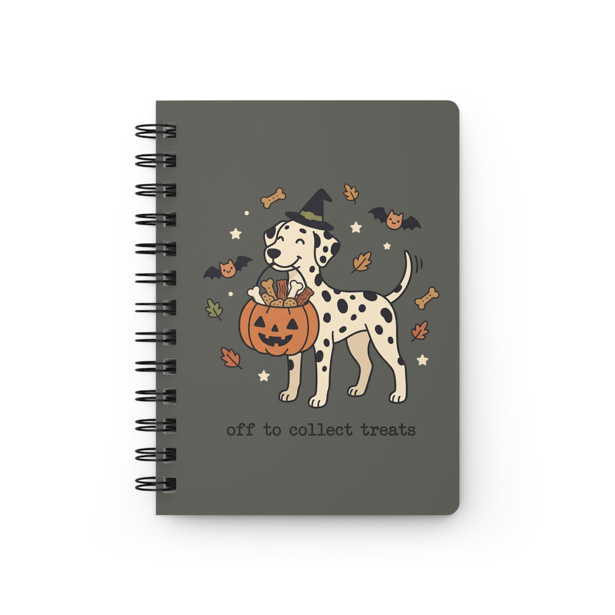 Off To Collect Treats - Spiral Journal - Pepper
