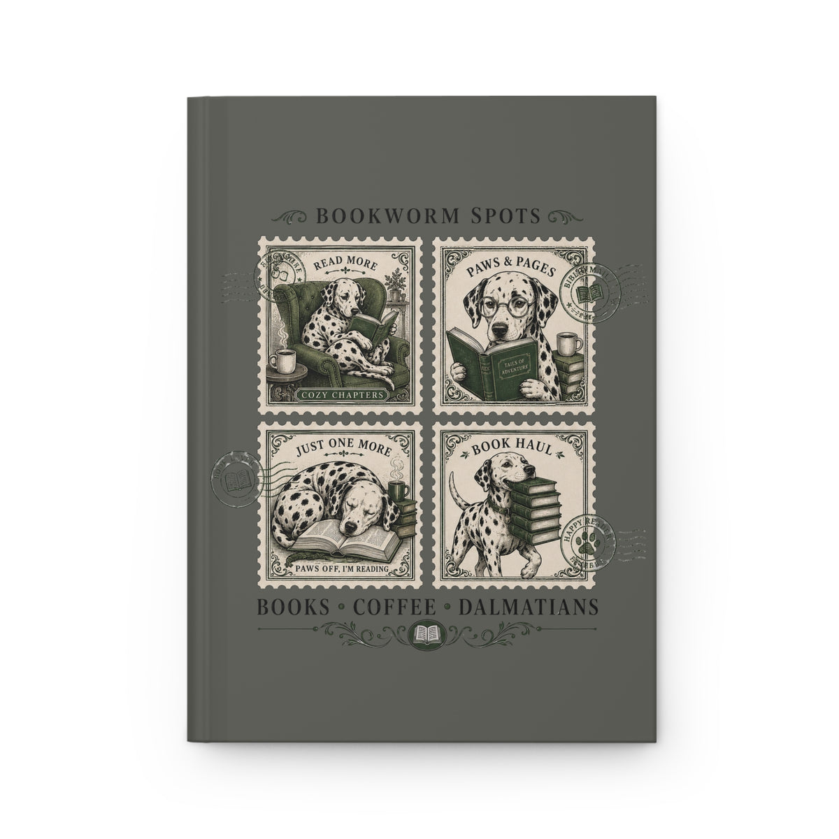 Bookworm Spots - Hardcover Journal - Pepper