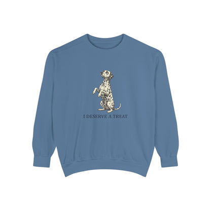 I Deserve A Treat - Comfort Colors 1566 Crewneck Sweatshirt