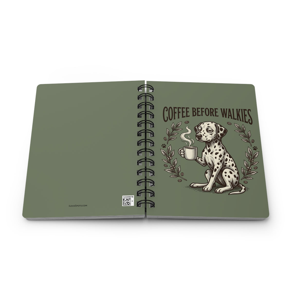 Coffee Before Walkies - Spiral Journal - Moos