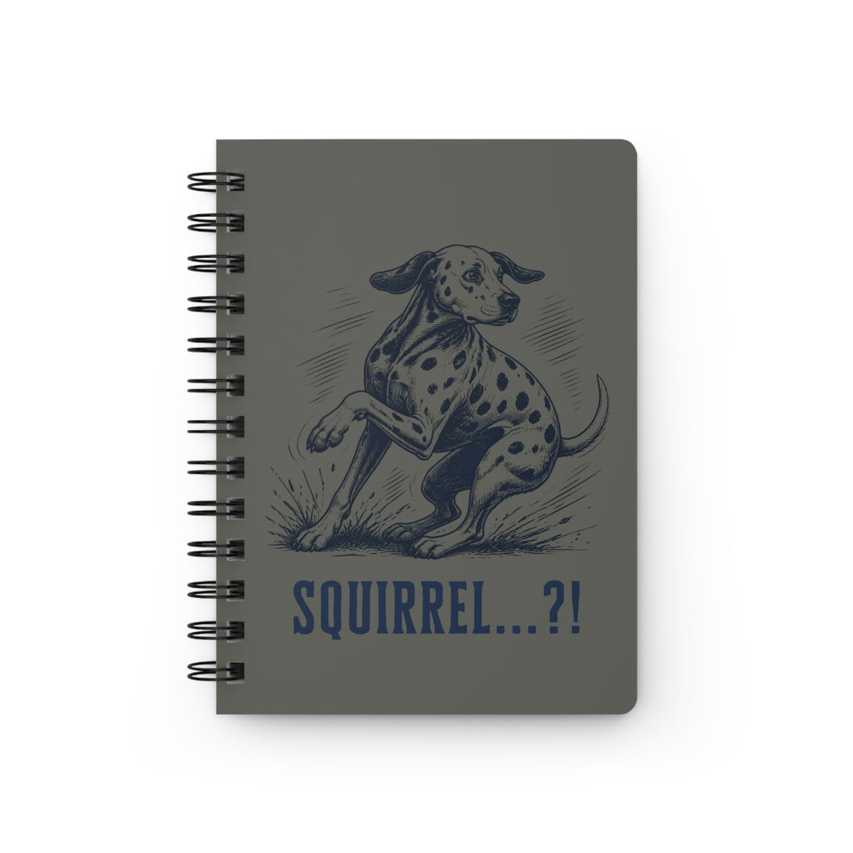 Squirrel Alarm - Spiral Journal - Pepper
