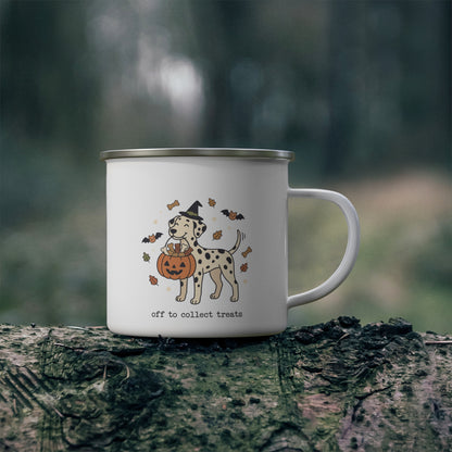 Off To Collect Treats -  Enamel Mug 12oz