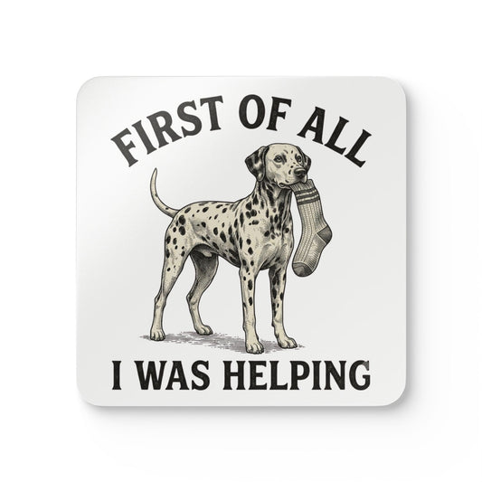 First of All I Was Helping - Corkwood Coaster Set