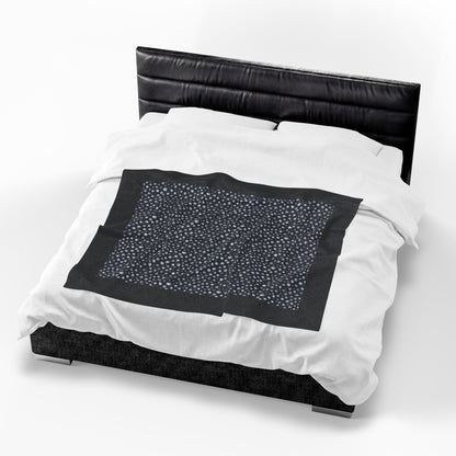 Dalmatian White Spots Velveteen Plush Blanket