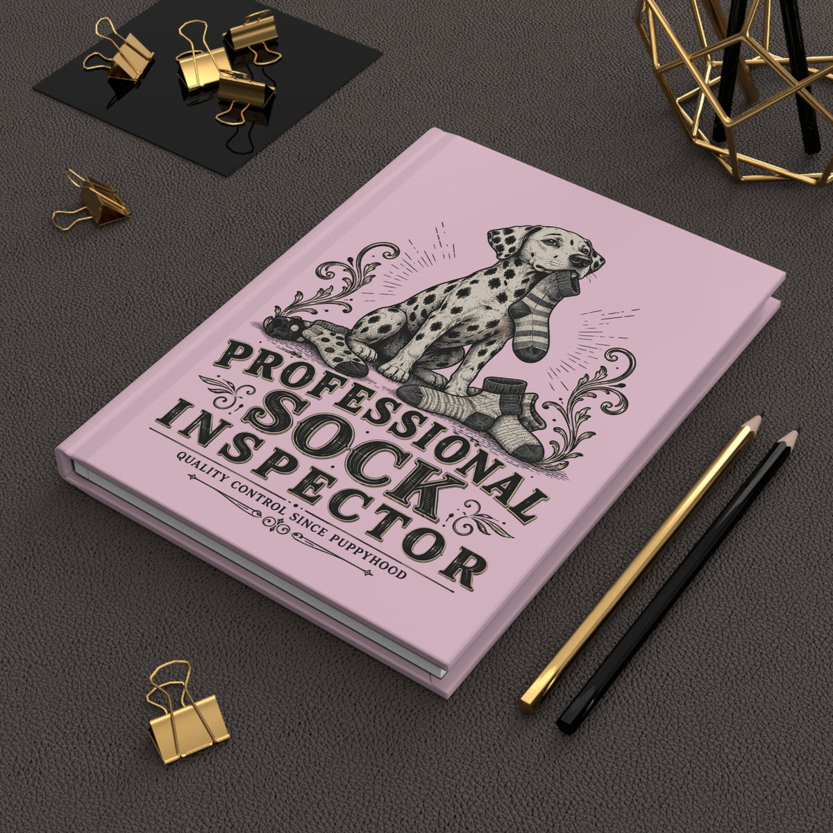 Professional Sock Inspector - Hardcover Journal - Blossom