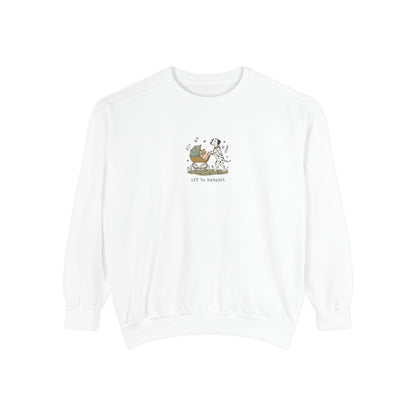 Off To Babysit - Comfort Colors 1566 Crewneck Sweatshirt