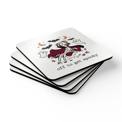Off To Get Spooky - Corkwood Coaster Set