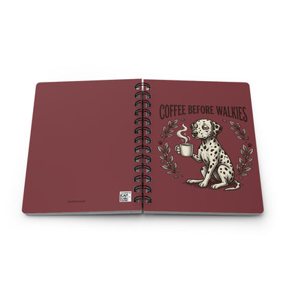 Coffee Before Walkies - Spiral Journal - Chili
