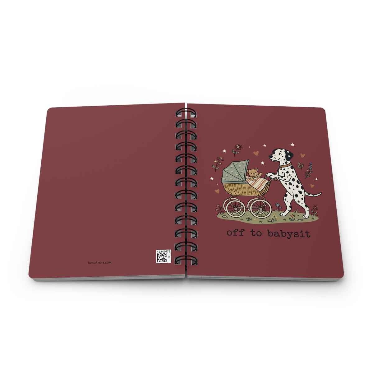 Off To Babysit - Spiral Journal - Chili