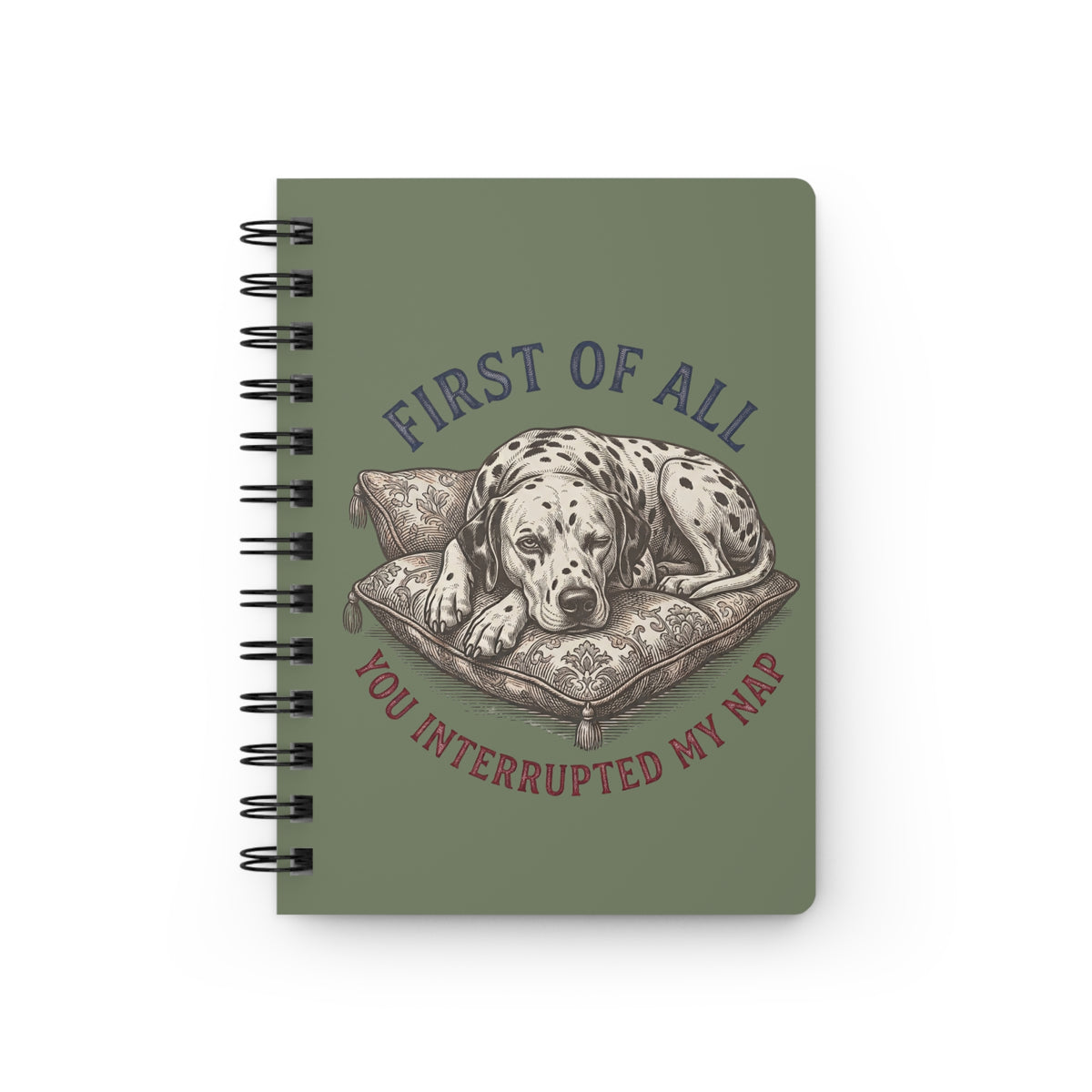 First Of All You Interrupted My Nap - Spiral Journal - Moos