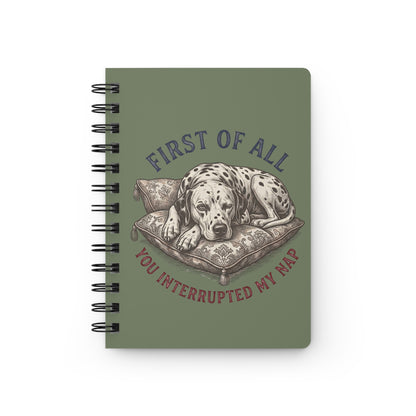 First Of All You Interrupted My Nap - Spiral Journal - Moos