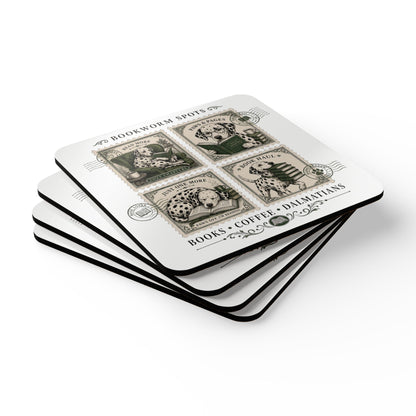 Bookworm Spots - Corkwood Coaster Set