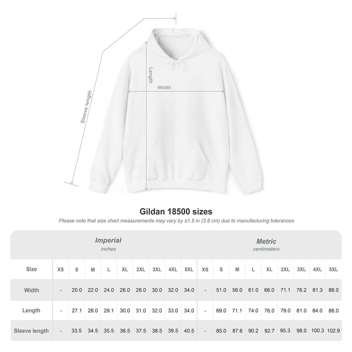 Trail Tested - Gildan 18500 Hoodie