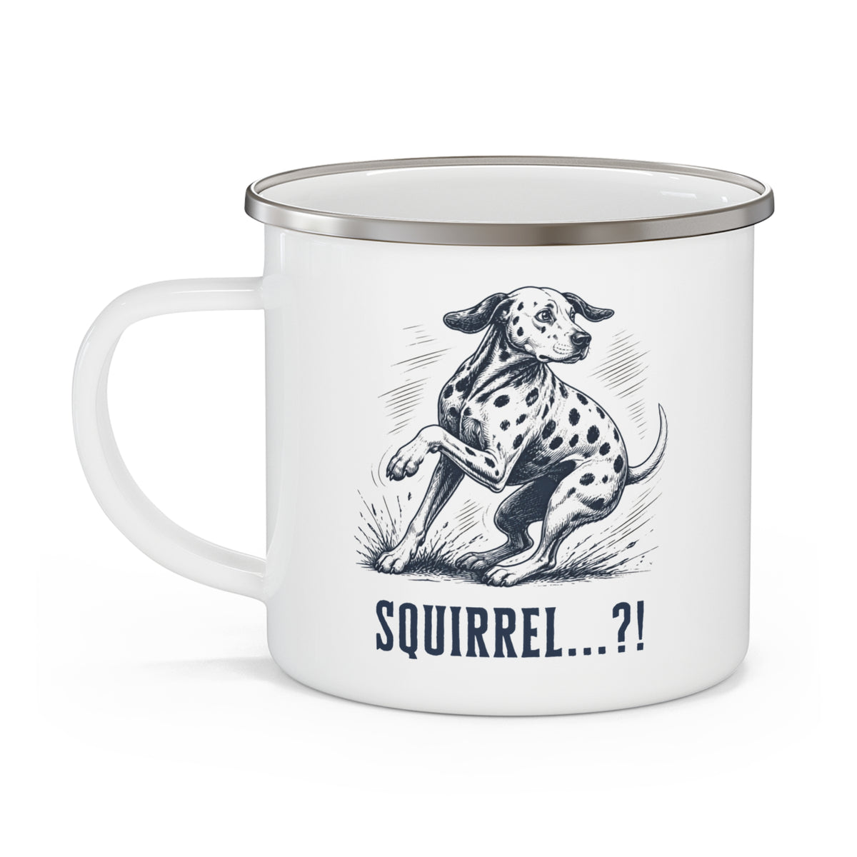 Squirrel Alarm - Enamel Mug 12oz