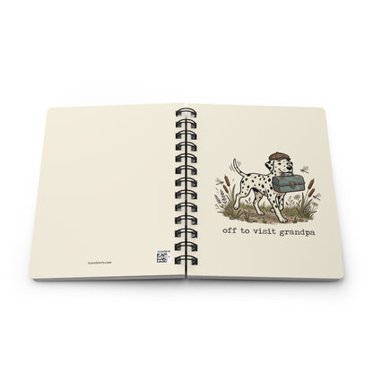 Off To Visit Grandpa - Spiral Journal - Ivory