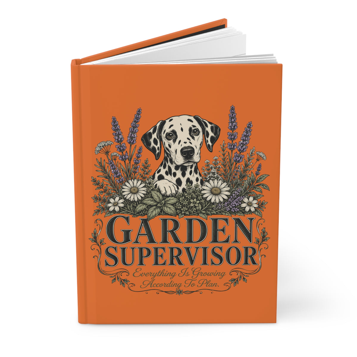 Garden Supervisor - Hardcover Journal -Orange