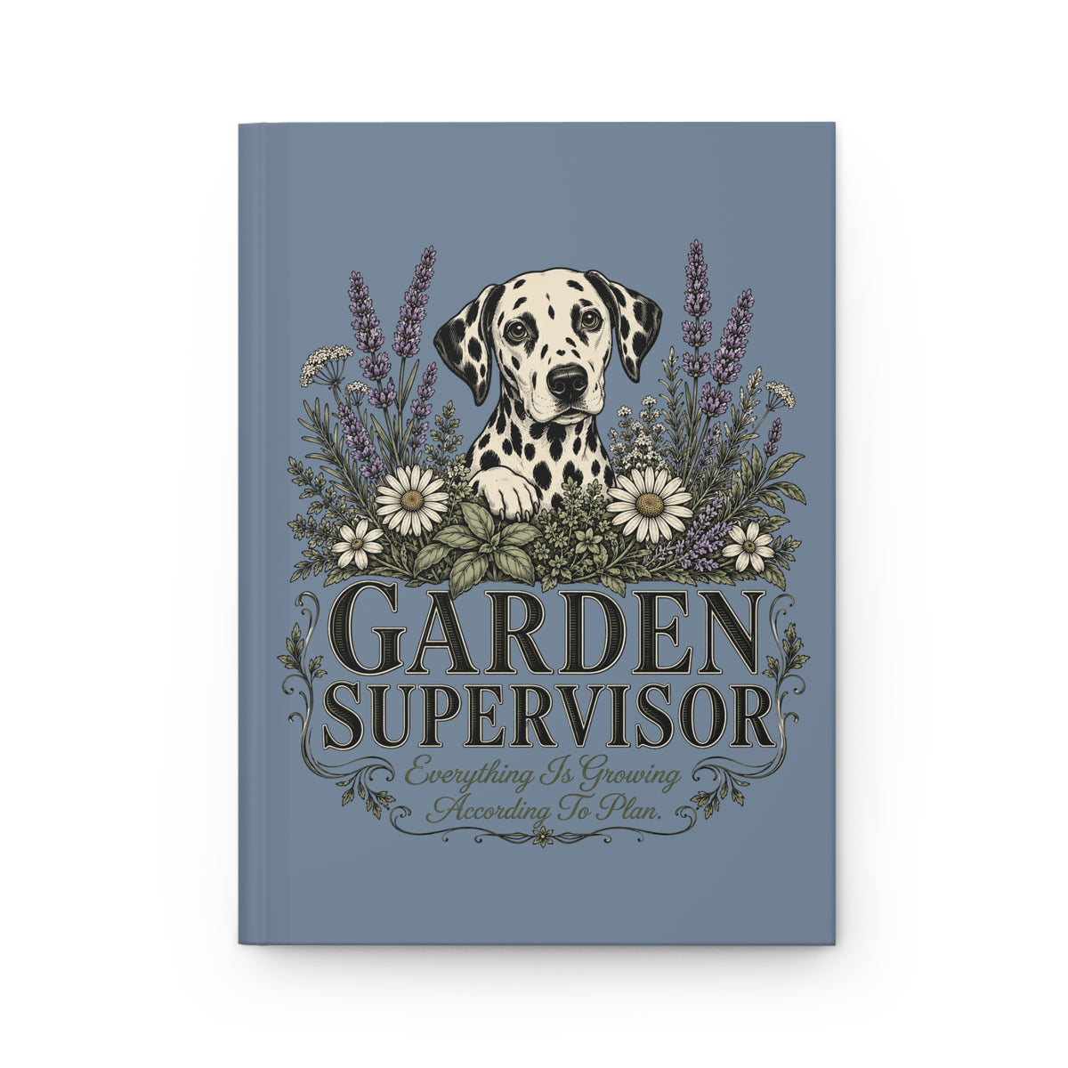 Garden Supervisor - Hardcover Journal -Blue Jean