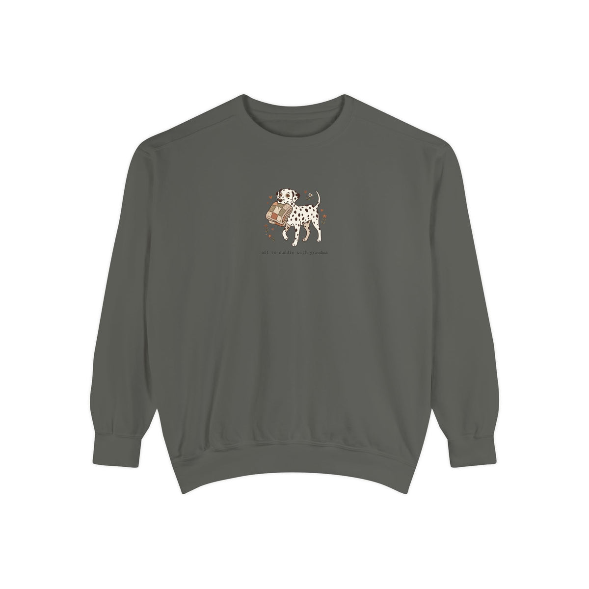 Off To Cuddle With Grandma - Comfort Colors 1566 Crewneck Sweatshirt